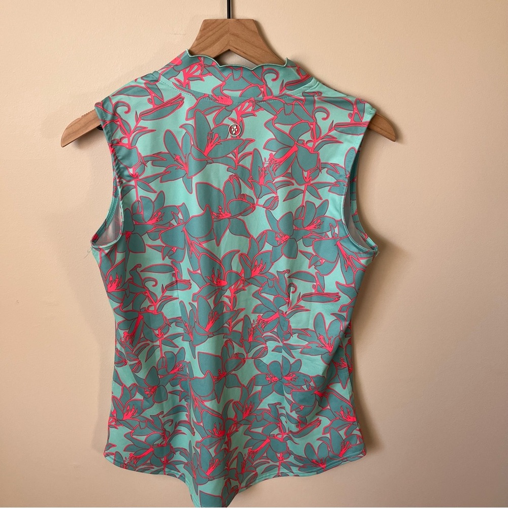 Jofit Floral Sleeveless Polo - Picture 2 of 3